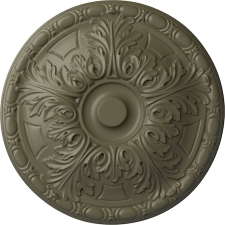 Ekena Millwork Granada Ceiling Medallion (Fits Canopies up to 4 1/4"), Hnd-Painted Spartan Stone, 15 3/4"OD x 5/8"P CM16GASSF